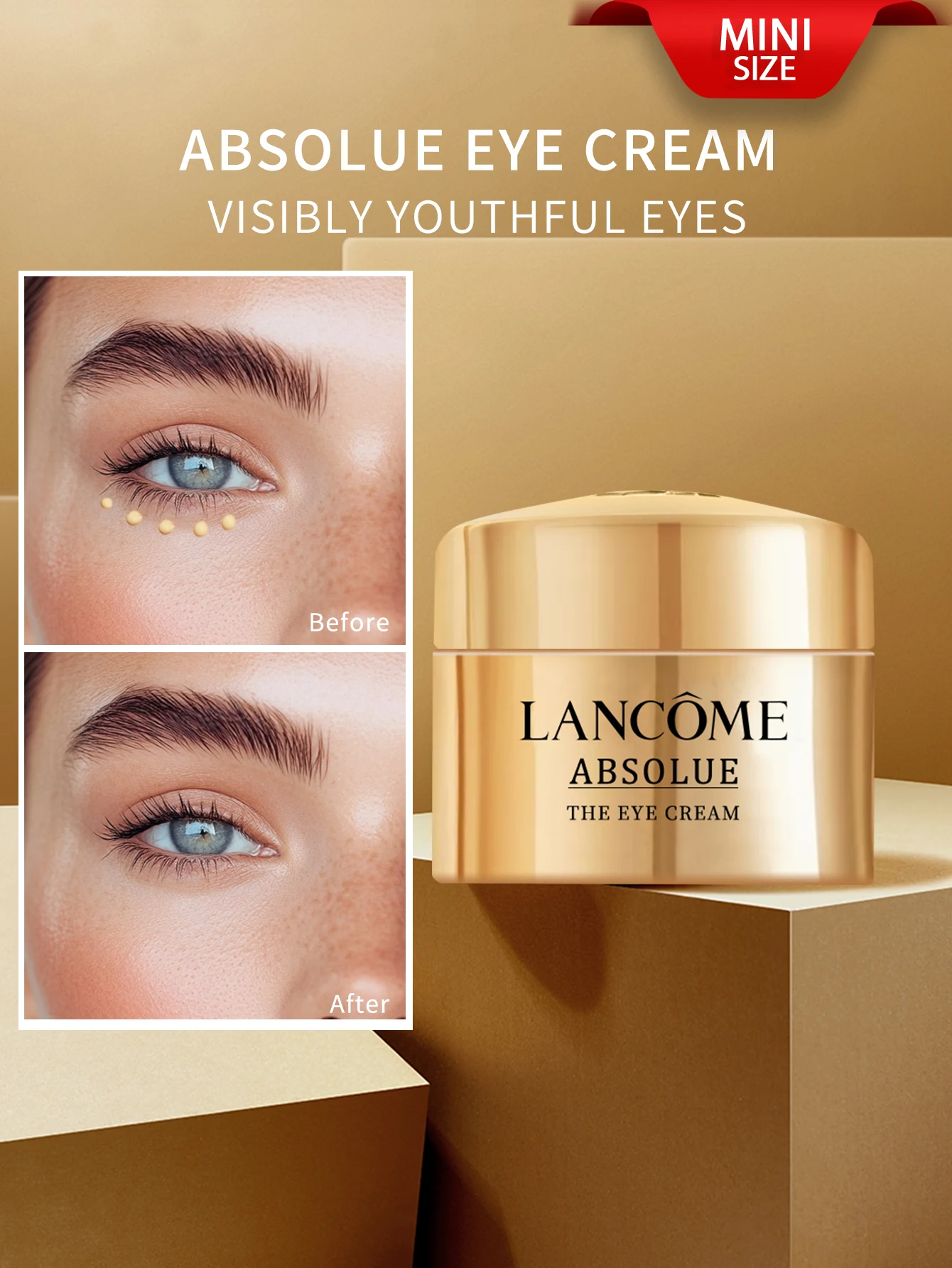 Lancôme Absolue Soin Regard Revitalisant Revitalizing Eye Cream-With The Exclusive Perpetual Rose Extract - 0.6 FL.OZ./5ML