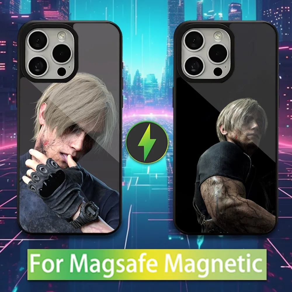 

L-Leon Scott K-Kennedy Phone Case For iPhone 16,15,14,13,12,11,Pro,Max,Plus,Mini,Magsafe,Magnetic Wireless Charging Case