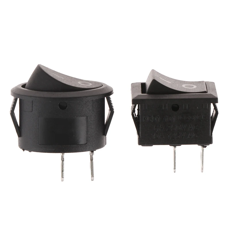 10 шт./лот KCD1 овальный кулисный переключатель 2 контакта 2 шестерни электрический чайник кулисный переключатель питания ВКЛ-ВЫКЛ переключатель формы лодки