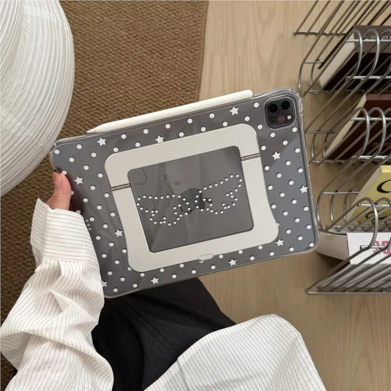INS Style Star Dot Tablet Case for iPad Pro Air 6 7 8 M2 M3 M4 M5 2026 11