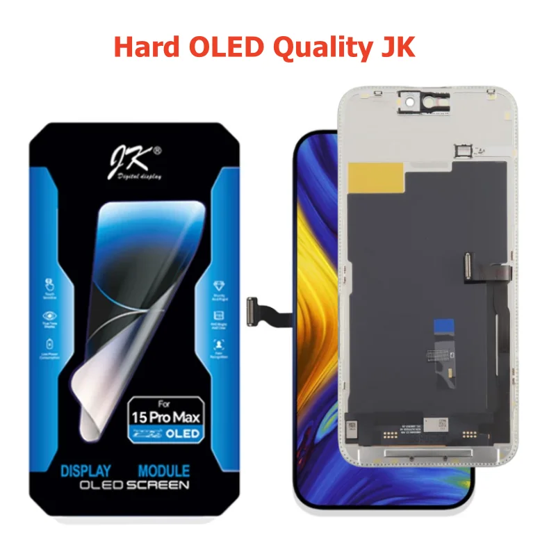 For iPhone 15 Pro Max LCD 15Pro Display 3D Touch Digitizer Assembly 15Plus Soft OLED For iPhone 15 Pro Screen Replacement Parts