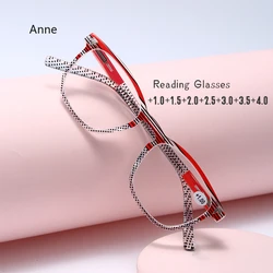 Women Blue Light Blocking Farsighted Eyewear Reading Glasses for Men Fashion Large Frame Computer Finished Glasses +100 To +400