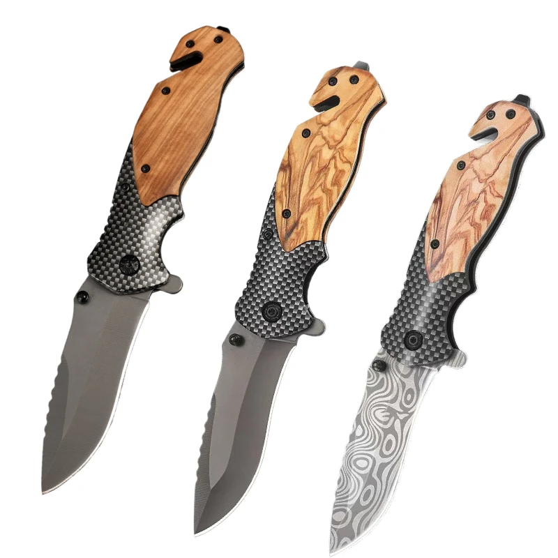 

Folding Knife High Hardness Multifunctional Outdoor Portable Camping Tools Folding Knife Self-defense Pocket Knife