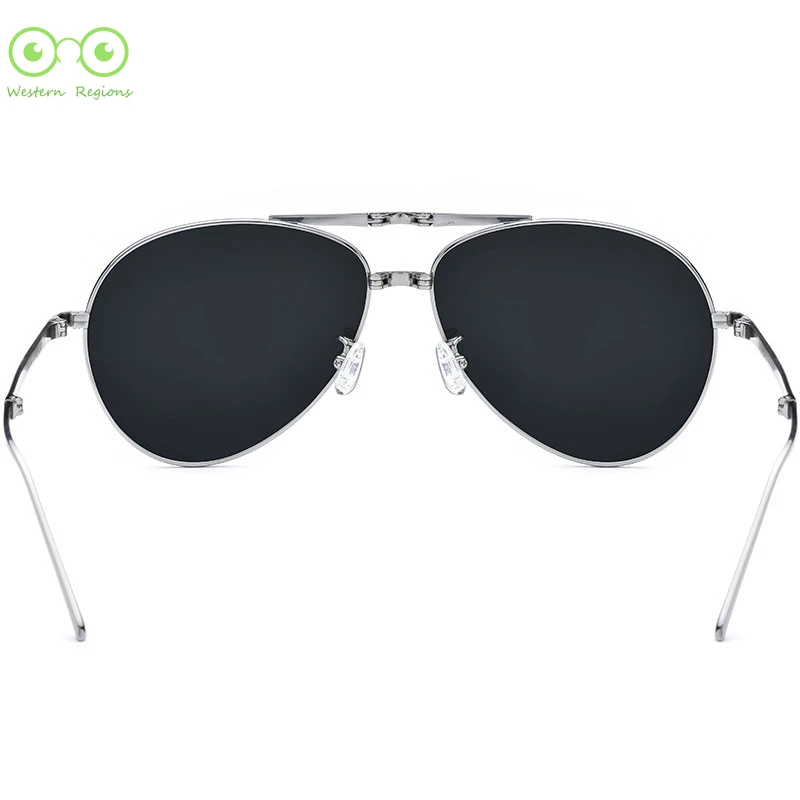 الرجعية دراجة نارية التيتانيوم خفيفة سائق مرآة قابلة للطي الاستقطاب الرجال والنساء النظارات الشمسية النظارات الشمسية مرآة القيادة UV400