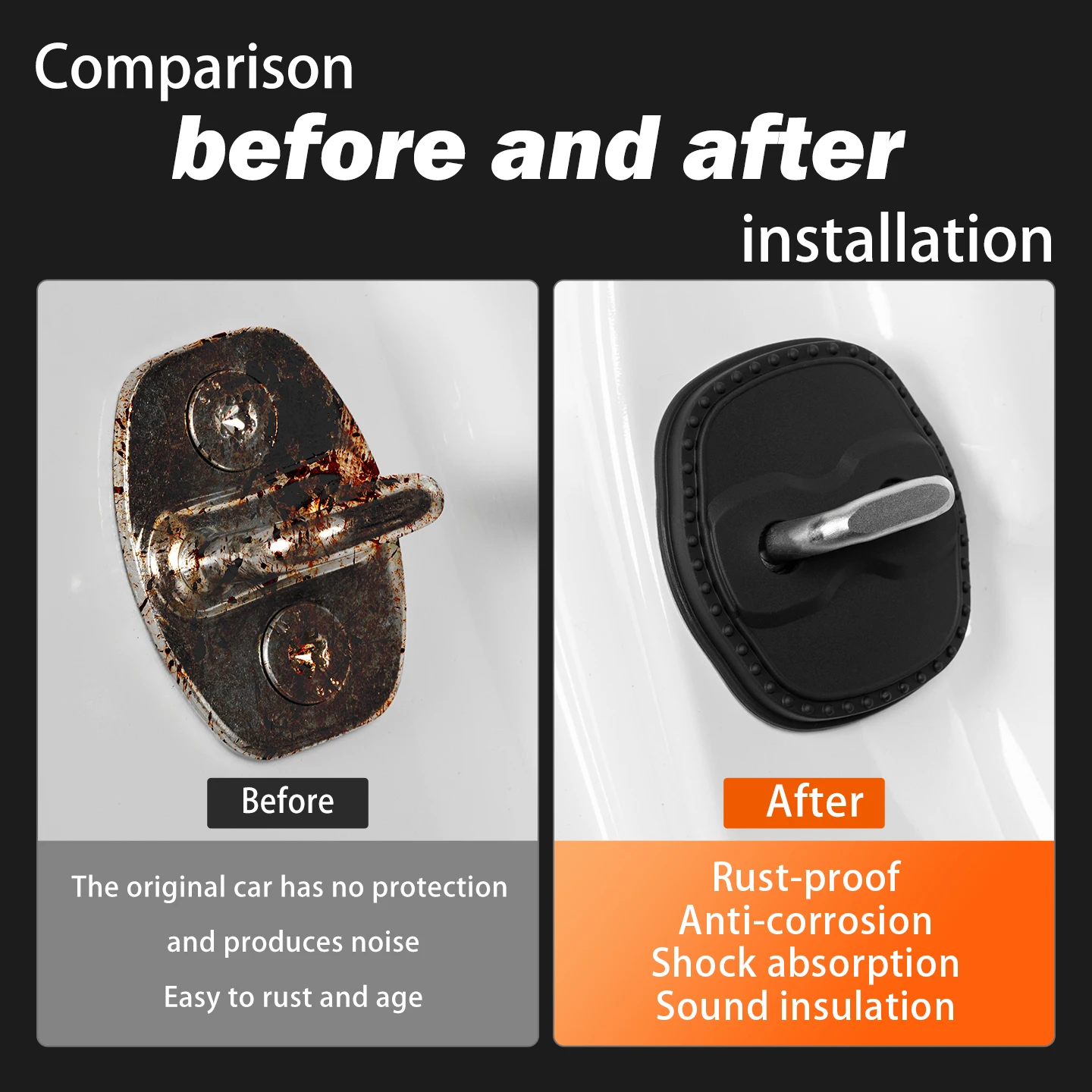 2/4 шт. силиконовый чехол для дверного замка автомобиля, защитный декоративный чехол для Changan Oshan X7 2020-2022