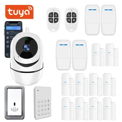 Tuya Smart Home Camera Hub Wifi Alarm System 433mhz Burglar Security Alarm Siren Smart Life App Control Wireless Home Alarm Kits