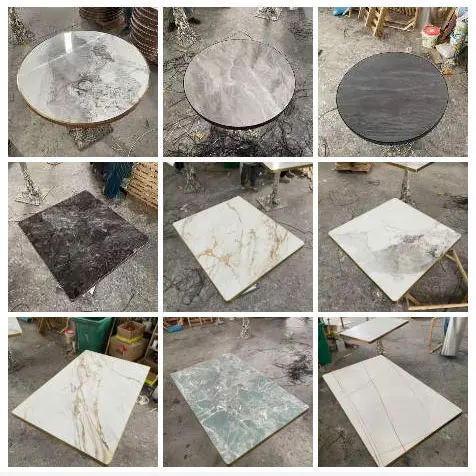 Wholesale Indoor Outdoor Dining Tables Round Marble Coffee Bistro Garden Table and Chairs