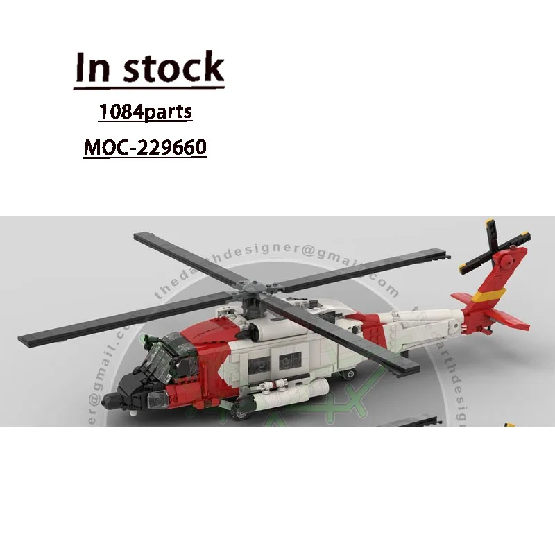 

MOC-229660New Military 1:35 Helicopter Building Blocks Model 1084 PartsMOC Creative Boys Kids Birthday Building Blocks Toy Gifts