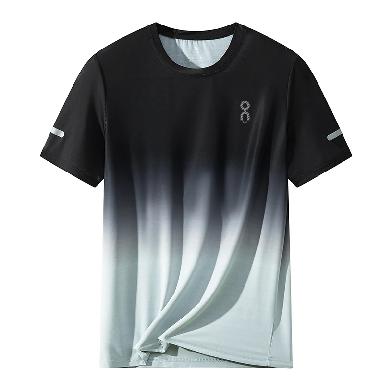 

Men's Casual ort Sve T-irt Qui Dry Breathable Moisture ng Running Fitn Outdoor Sportswear round Ne PUMPFEEL