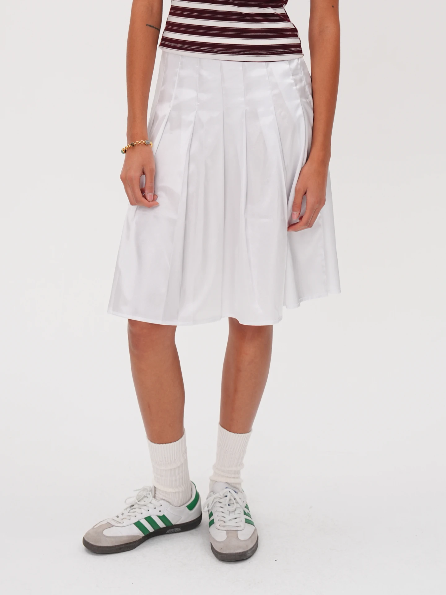 

AXYPAGES Ivy League Basic Sle f Юбка Гладкая газовая юбка Ci Повседневная одежда с высокой талией Полиэстер