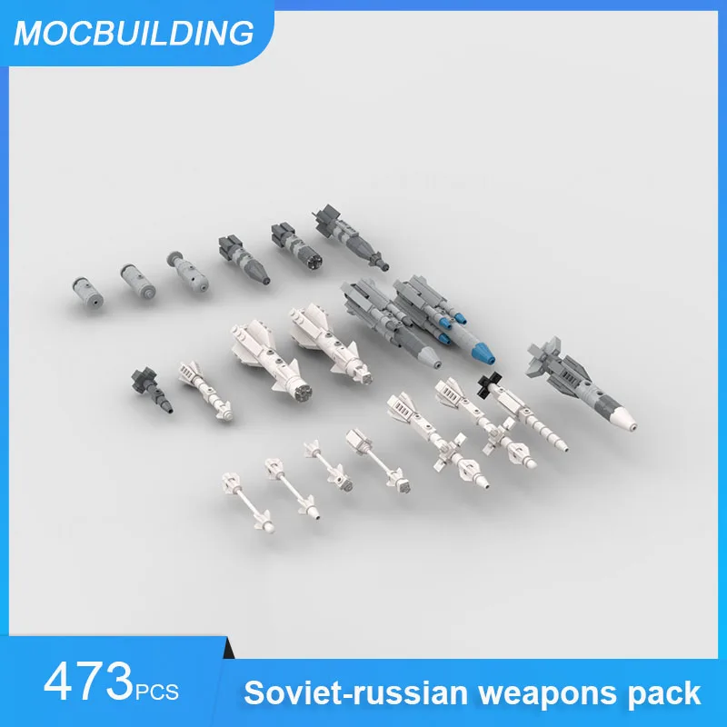 MOC Building Blocks SU-35 & MiG-29A Aircraft & Soviet-russian Weapons Pack Military DIY Assemble Bricks Educational Toys Gifts