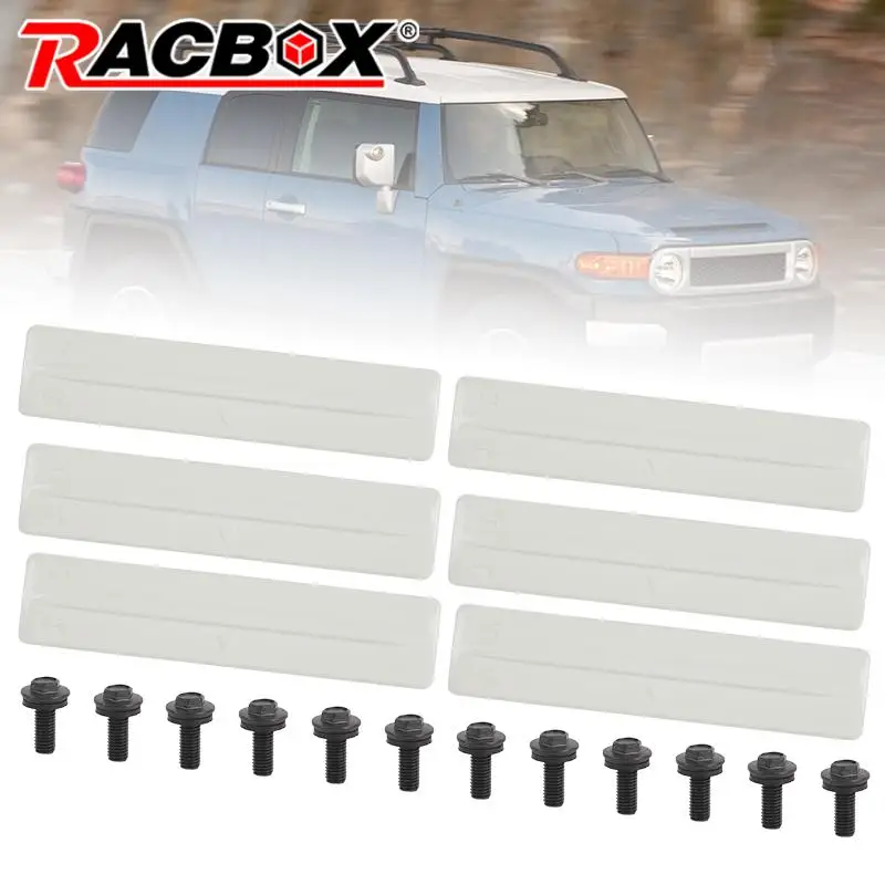 18pcs Roof Rack Removal Delete Kit White Toyota FJ Cruiser 2007 2008 2009 2010 2011 2012 2013 2014 75596-35020 90119-08C47