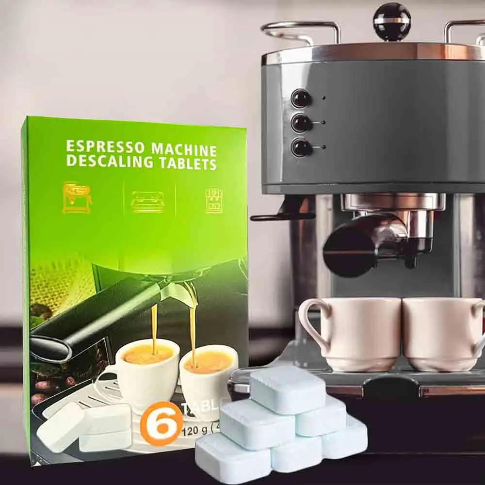 Tableta descalcificadora para cafetera, tabletas descalcificadoras compatibles con cafetera automática-6/10 recuentos