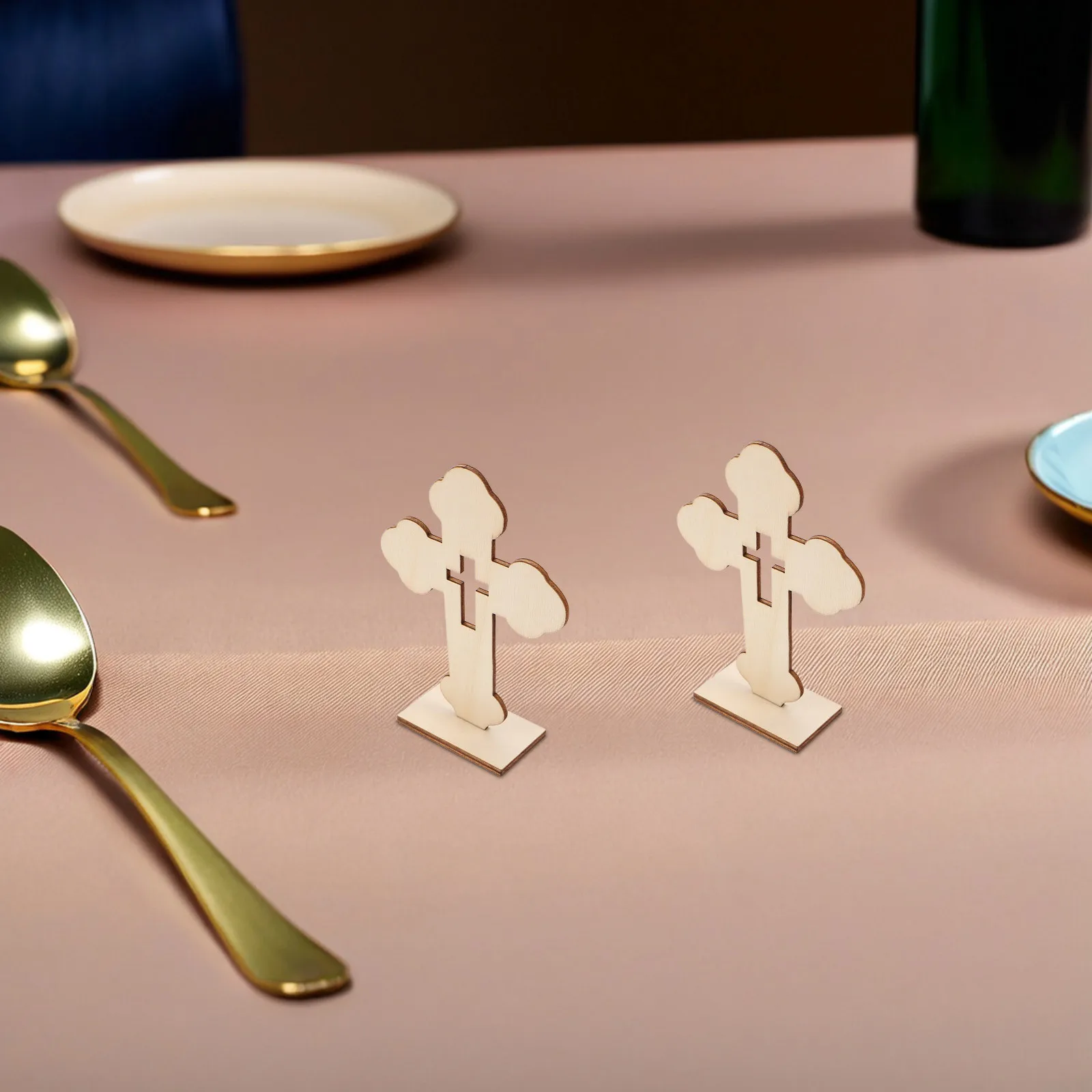 

20Pcs Wooden Crosses Bulk Unfinished DIY Crafts Baptism First Communion Centerpiece Tabledecor Christian Wall Art