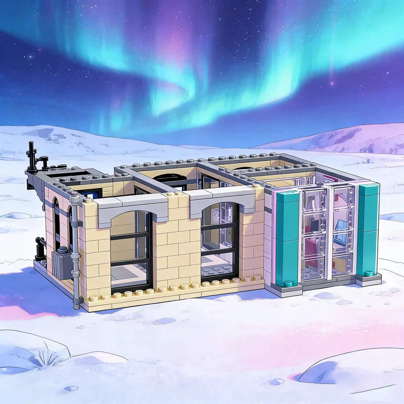 

500pcs MOC Downtown Diner Office Floor Modular Streetscape Model Building Blocks Toy Architecture Christmas Gifts Brick