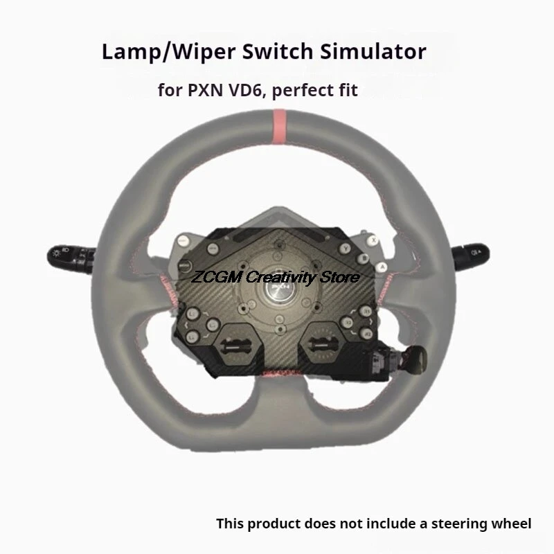 

Steering Wheel Turn Signal Light Wiper Switch Adapter For PXN VD6 With Key Start Racing Simulator Headlight for ETS2