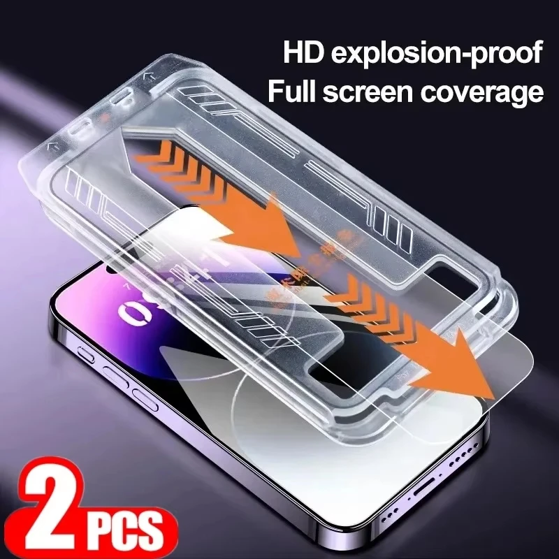 

1-2Pcs Coating Install Box HD Screen Protector For Samsung A55 5G A54 A53 A33 A35 A15 A13 S24 Ultra S23 Plus S22 S21 S20 FE Film