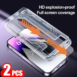 1-2 stuks Coating Install Box HD Schermbeschermer voor Samsung S25 Ultra S24 S23 Plus S22 A56 A36 A26 A55 5G A54 A53 A33 A35 A15 A07