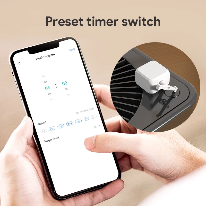 Tuya Bluetooth Fingerbot Robotknop Tuimelschakelaar Afstandsbediening Druk op Robot Ondersteuning Google Home Alexa Voice Assistant