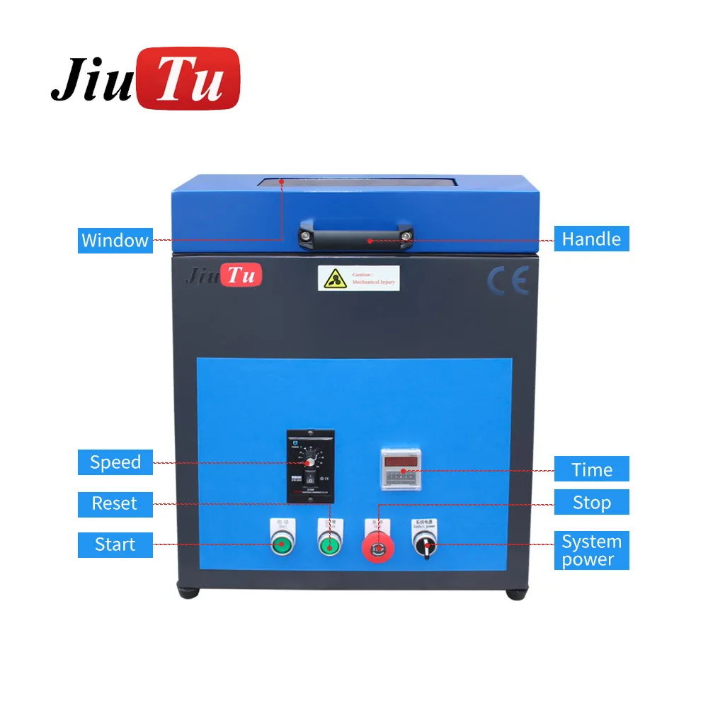 JiuTu Newest 2 Slot Mobile Phone Polishing Machine 220v Glass Repair And Scratch Removal Enhanced Efficiency