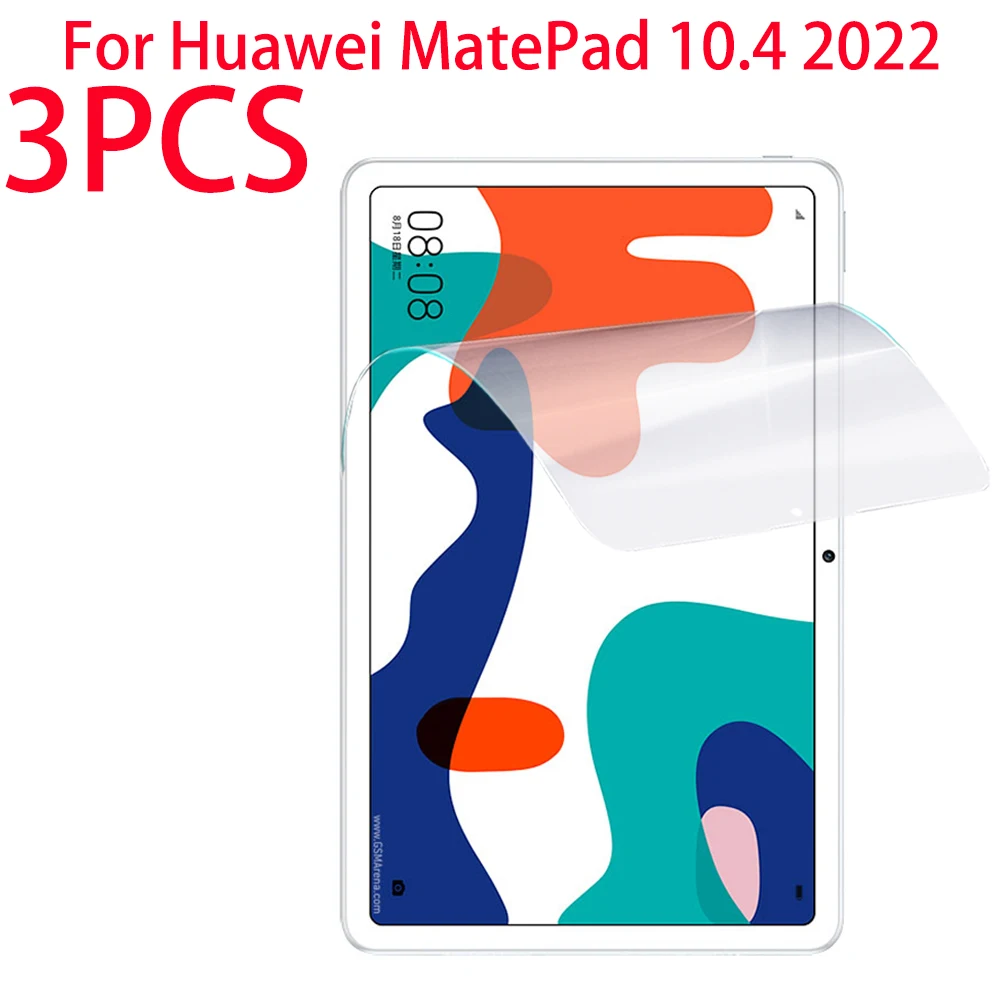 

3 PCS PET Soft Film Screen Protector For Huawei MatePad 10.4 Inch 2022 Tablet Protective Film BAH4-AL10 BAH4-W09 BAH4-W19