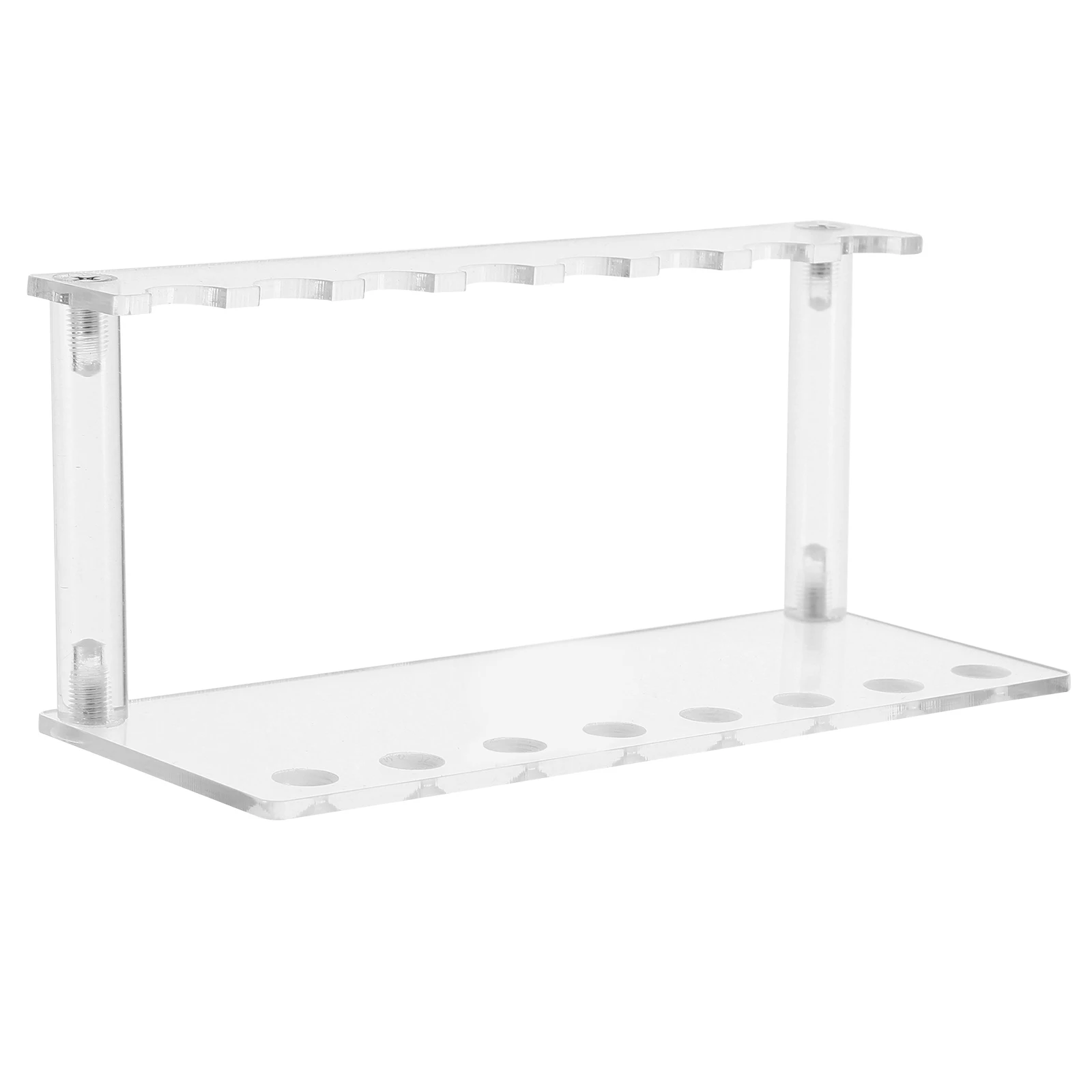 

Acrylic Pen Display Stand Stationery Organizer Eyebrow Brush Holder Calligraphy Rack Storage Tray Multifunctional Desk Accessory