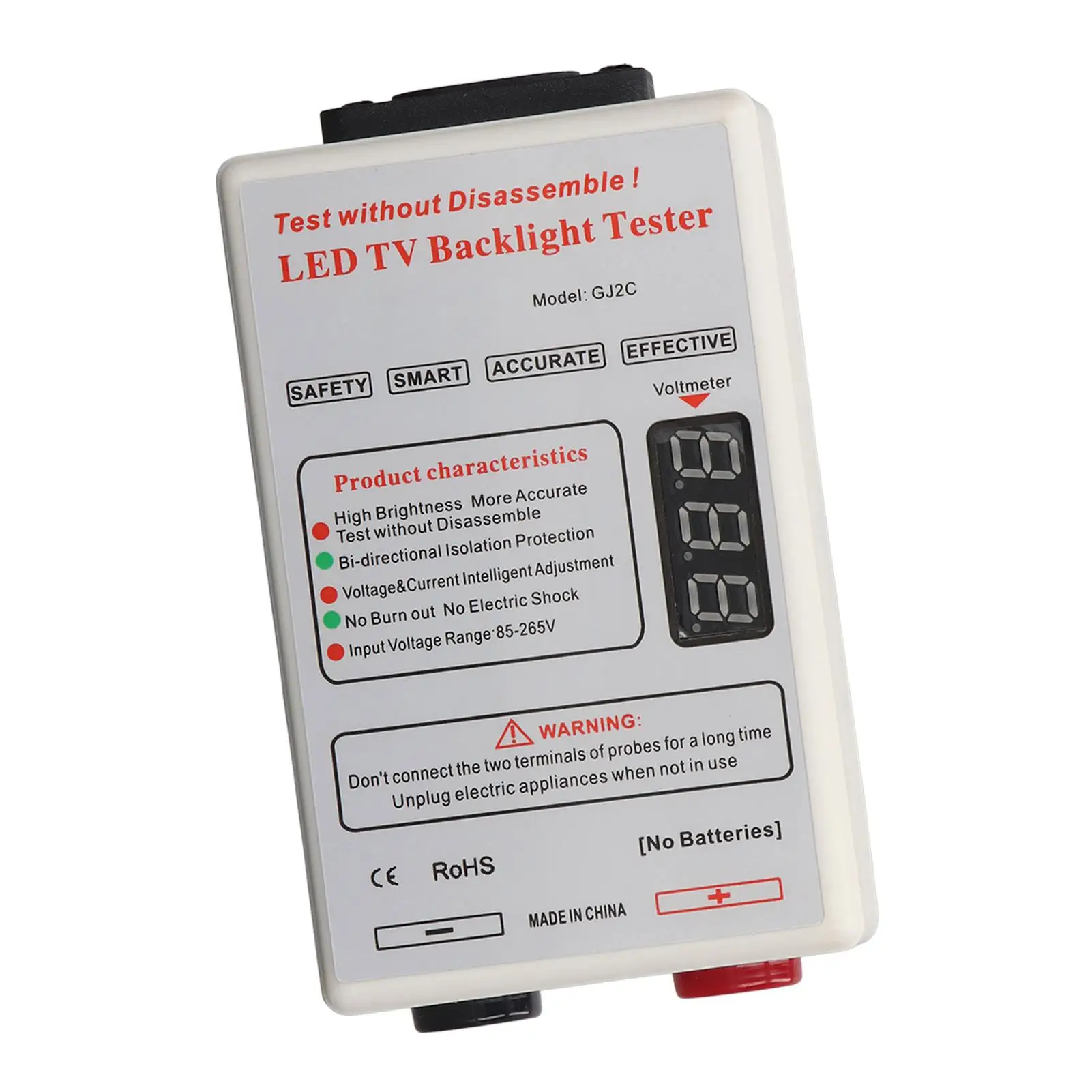 Backlight Tester for TV | Brightness Detector Lamp Beads | 0-320VDC Circuit Breaker Finder