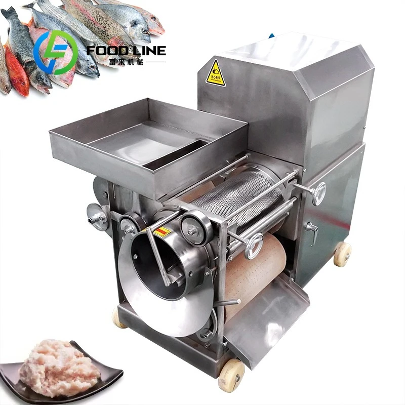 Customized Automatic Fish Skin Bone Remover Machine Fish Meat Bone Separating Equipment For Seafood Processing Factory