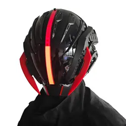 JAUPTO Punk Mask Cosplay for Men, Cosplay Samurai Masks Gifts Fit Halloween Party Music Festival Accessories