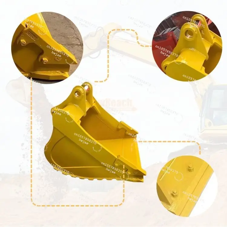 High-Quality Mini Excavator Soil Stones Sieving Screening 360 Degree Rotating Bucket