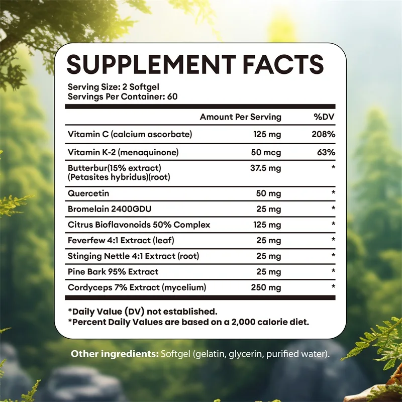 Lung Health Supplements - Smooth Breathing, Support Respiratory Health, Promote Metabolism, Replenishes Energy, Enhance Immunity