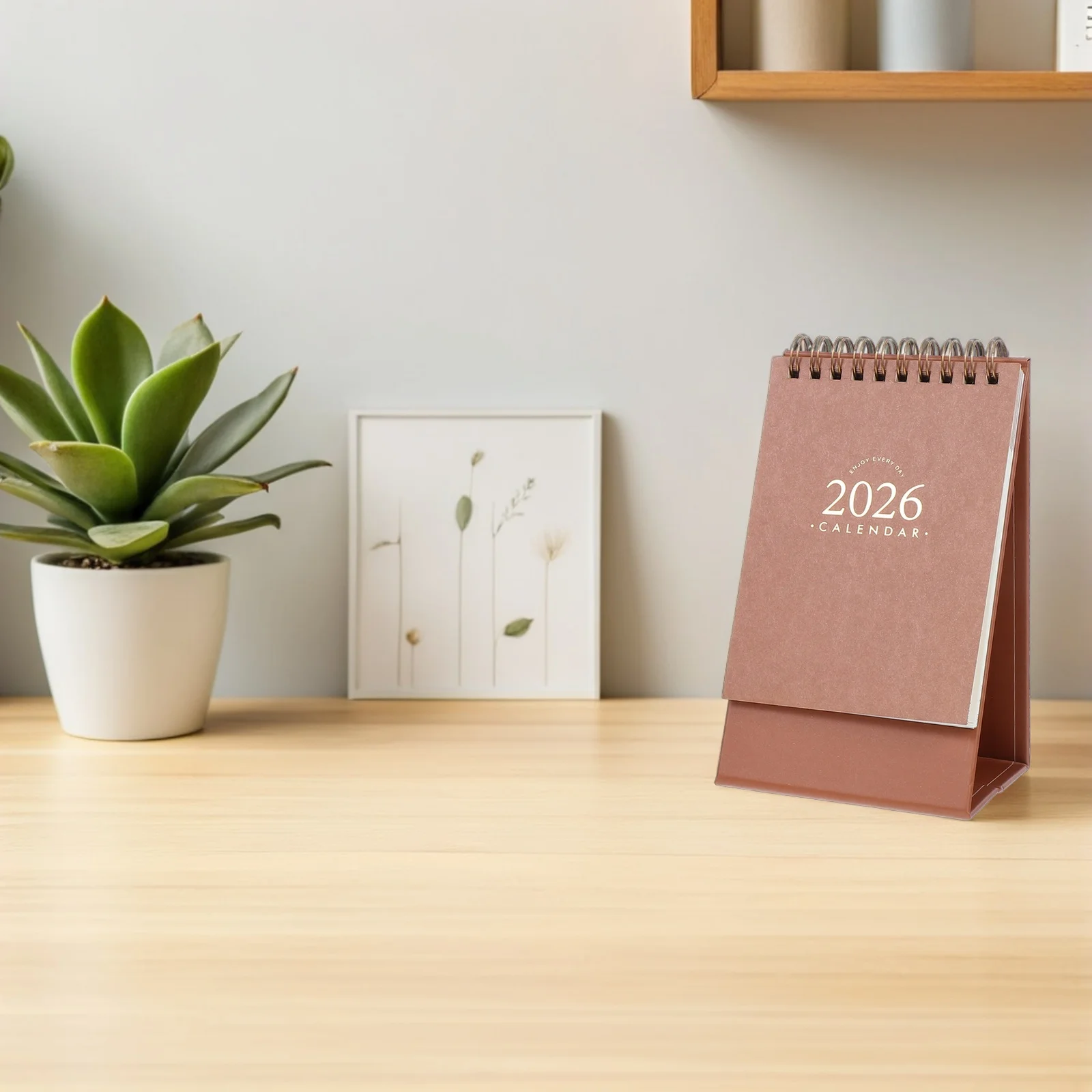 

2pcs Desk Habit Tracker Retro Desk Calendar 2026 Style Compact Paper Home Office Monthly 2026 Desktop Calendar Planner