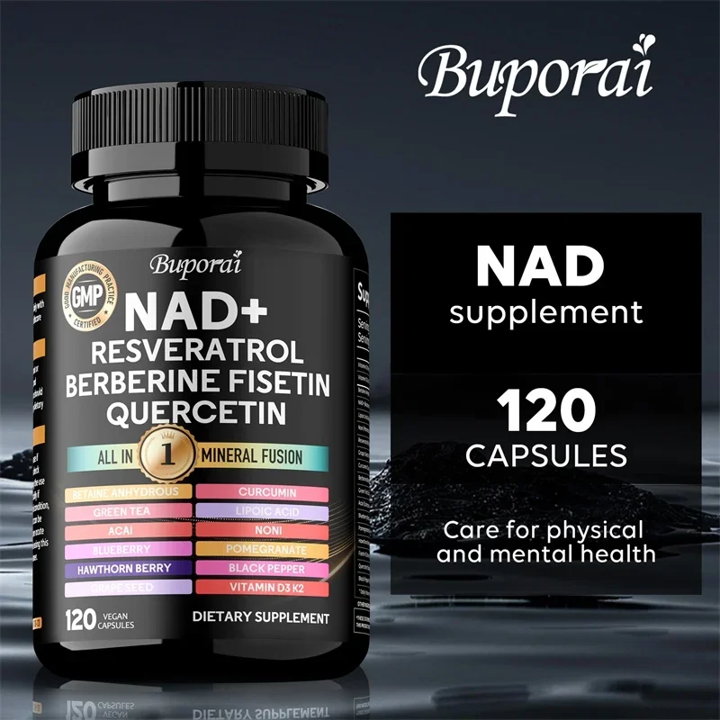 

NAD Resveratrol Berberine — способствует здоровью сердечно-сосудистой системы, выносливости, здоровья сотовой связи и поддерживает функцию циркуляции