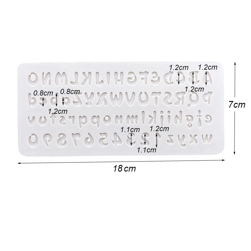 Alphabet Number Silicone Cake Baking Mold Sugarcraft Chocolate Cupcake Baking Mould Resin Tools Fondant Cake Decorating Tools