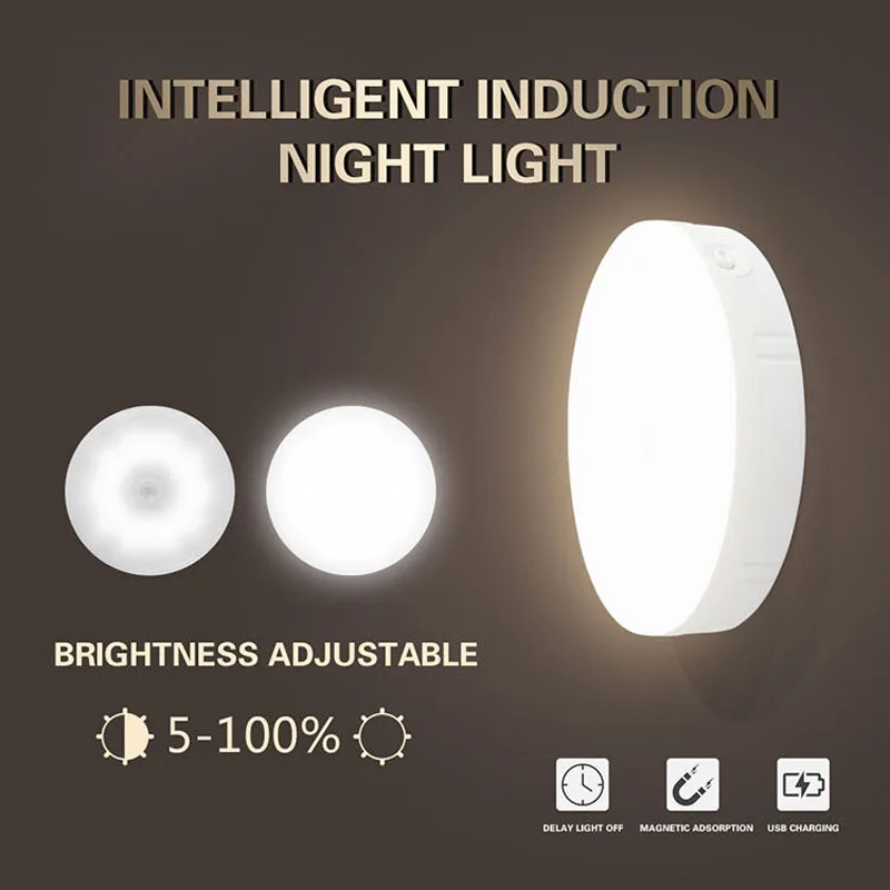 LED-Bewegungsmelder-Licht, Kreuzfahrtschiff, wiederaufladbares Nachtlicht, LED-Unterschrank-Lichter für Schrank, Treppen, Küche, Flur, Beleuchtung
