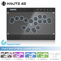 Controlador Arcade magnético sin pegatinas Haute42, teclado C16-S Hitbox, controlador sin palanca para PC/PS4/PS5/Switch Fight Stick Hitbox