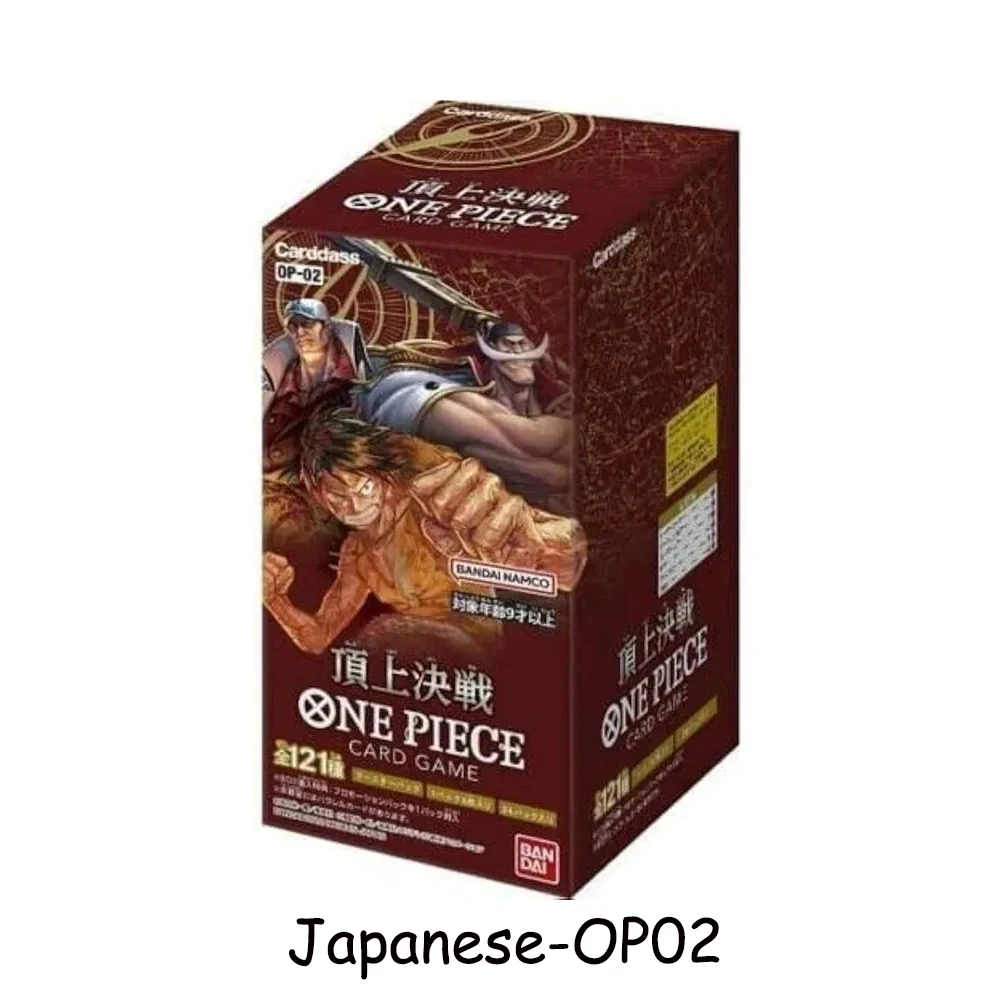 Japanisches Bandai One Piece Kartenspiel OP01-12 Full Series Booster Box Anime Cards PRB01&EB02 Sammelkarte Geschenk für Kinder und Fans