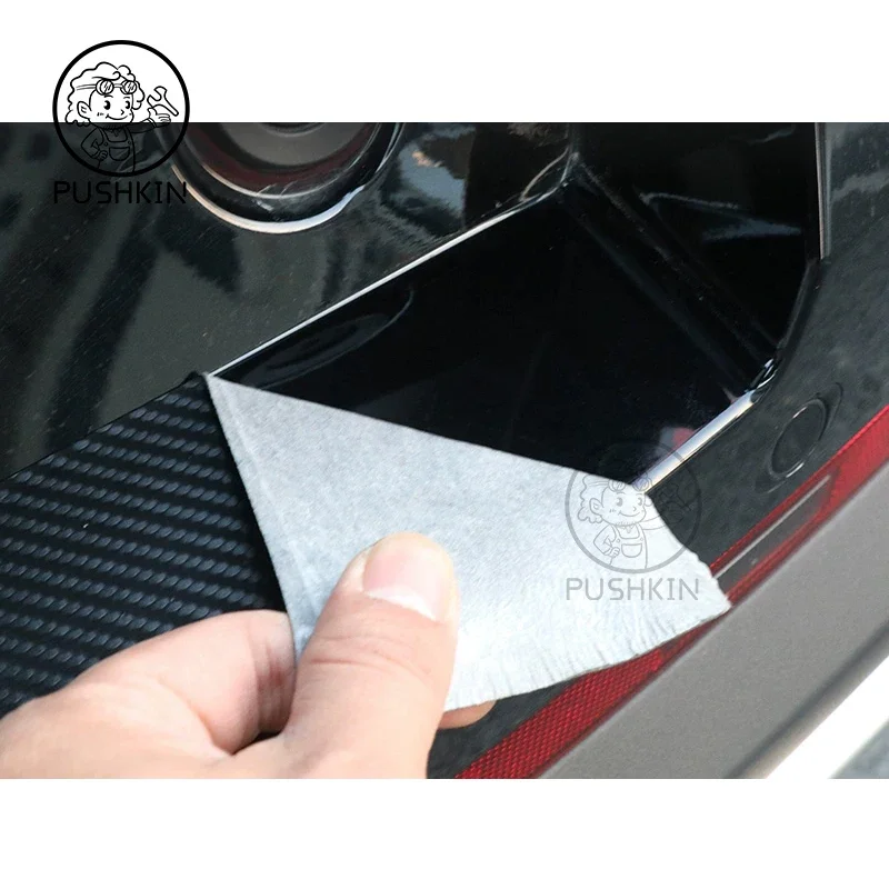 For GAC Trumpchi GS8 2024 Car Door Sills Scuff Plate Threshold PU Protector Interior Imitation Carbon Fiber Sticker Accessories