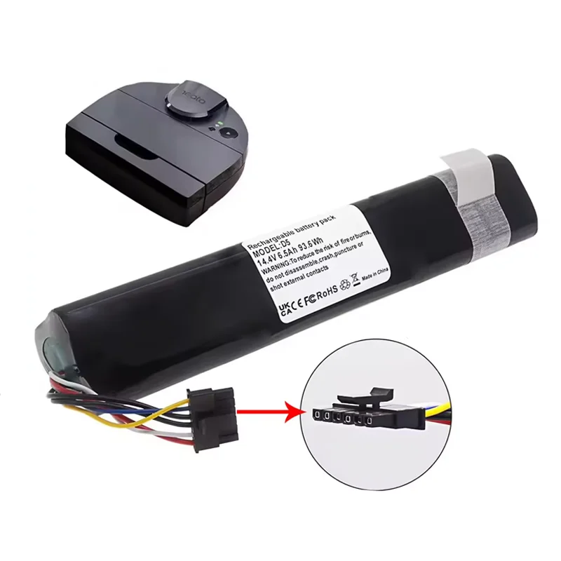 Nueva batería de repuesto Original de iones de litio de 14,4 V y 12800mAh para Robot de barrido Neato Botvac D3 D4 D5 D6 D7 D701 945-0225/205-0011