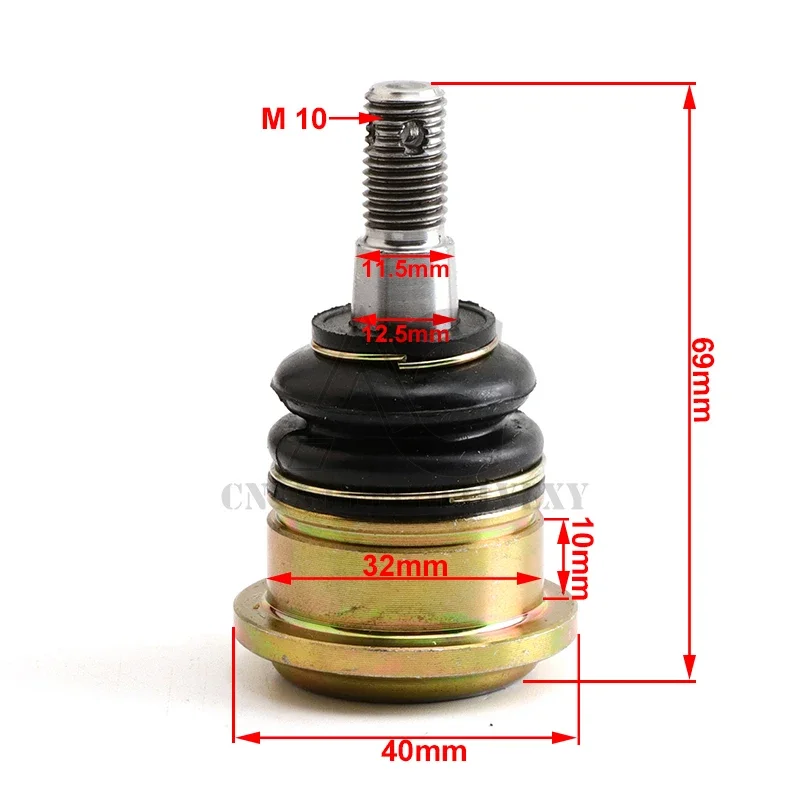 M10 32X10mm Ball joint Fit For Chinese ATV UTV Go Kart Buggy Quad Bike Vehicle Parts
