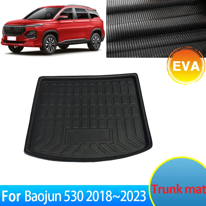 

Для Baojun 530 Chevrolet Captiva Wuling Almaz 2018 ~ 2023 аксессуары водонепроницаемый коврик для заднего багажника напольный поднос вкладыш багажника защитный