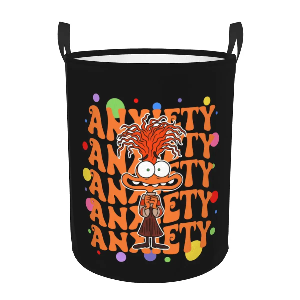 Cesto de Ropa con Diseño de Anime Inside Out, Cesta de Almacenamiento Grande, Organizador de Juguetes para Niñas y Niños