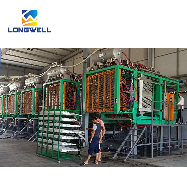 Longwell EPS shape machine for beehive box molding auto shape moulding machine with vacuum and stands