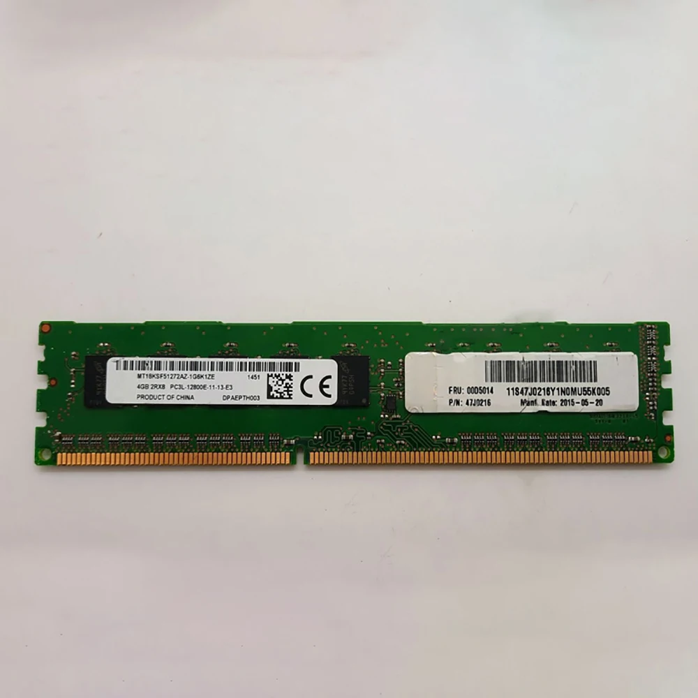 Memória 00d5012 00d5014 47j0216 4gb ddr3 1600 ecc ram navio rápido funciona perfeitamente de alta qualidade