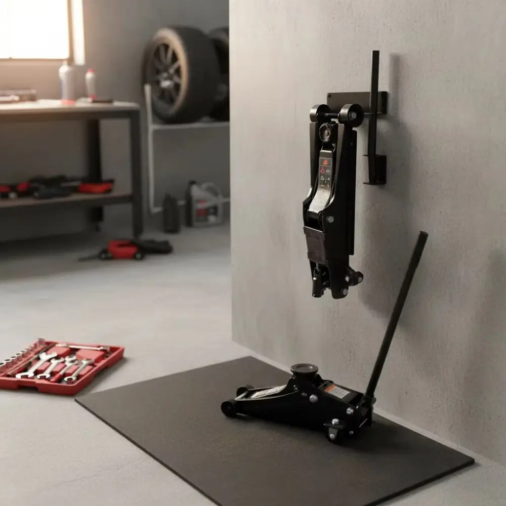 

Heavy Duty Jack Hook Wall-mounted Universal Jack Holder Sturdy Construction Precision-machined Jack Stand Organizer Car Tool