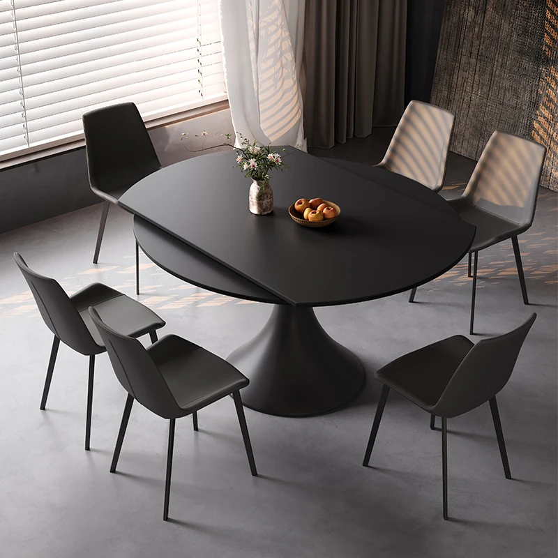 

Round Design Dining Table Special Extendable Restaurant Modern Dining Table Center Newclassic Table A Manger Kitchen Furniture