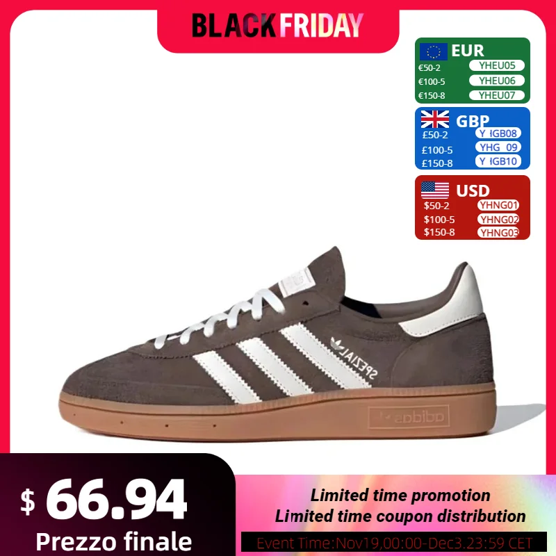 Adidas Handball Spezial-Zapatillas de entrenamiento para hombre y mujer, zapatos ligeros y antideslizantes, estilo Retro alemán, color marrón, IF6490