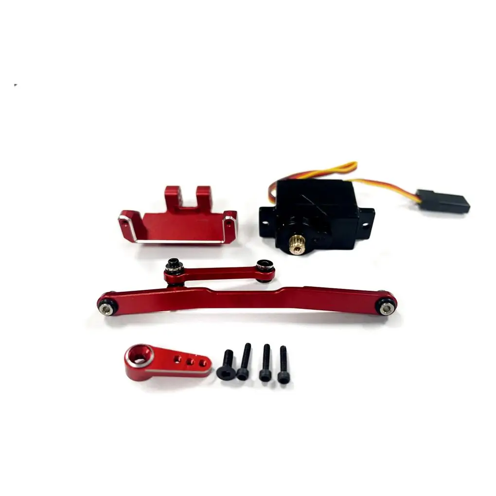 

RCGOFOLLOW 1/24 Aluminum Alloy High Precision Steering Servo Saver Complete Rc Steering Servo Saver Complete For SCX24