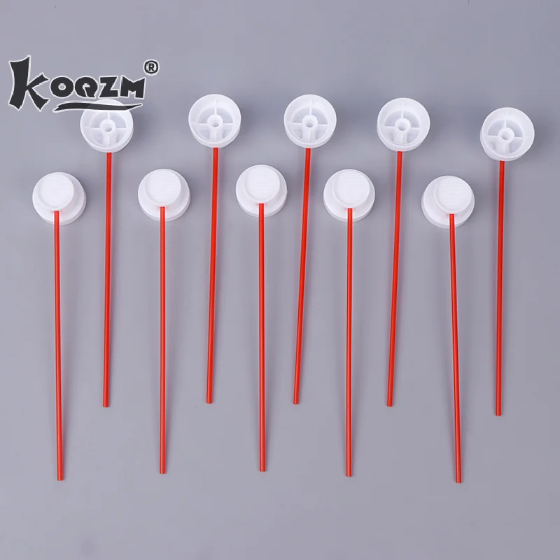 10 Stück Sprüh-Farbkappen, passend für weibliche Dosen, Nadelkappe, Sprühdose, Düse, Sprühfarbdüsen, Sprühfarbenspitzen, roter dünner Schlauch