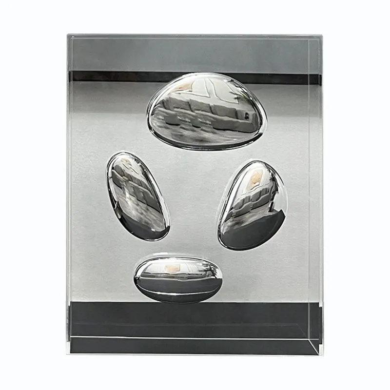 Modern light luxury transparent acrylic book display storage box book folder model room bedroom creative floor ornament